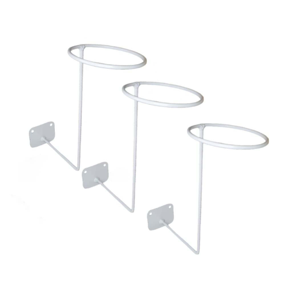Kit 3 Suporte Organizador Pendurar Capacete Multifuncional Branco