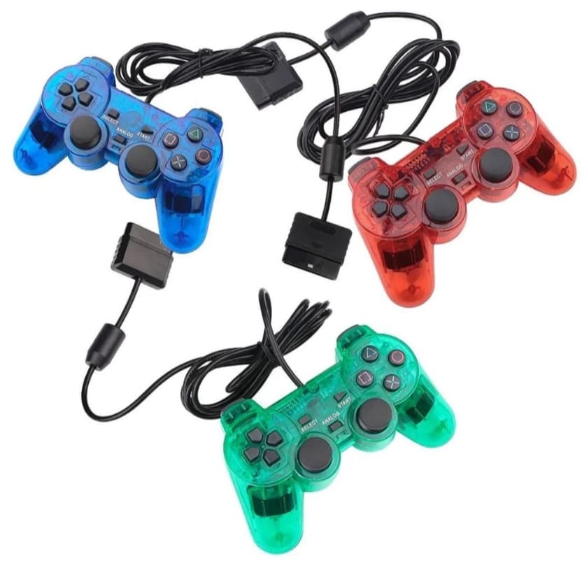 Controle  Playstation 2 Joystick PS2 ComFio Colorido