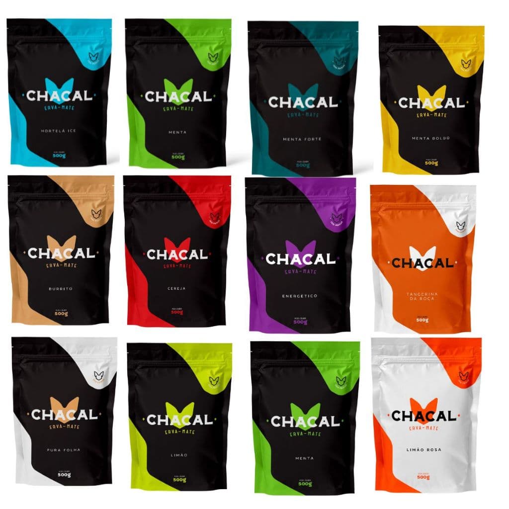 Kit 12 Erva Mate Chacal Para Tereré 500g Escolha Os Sabores