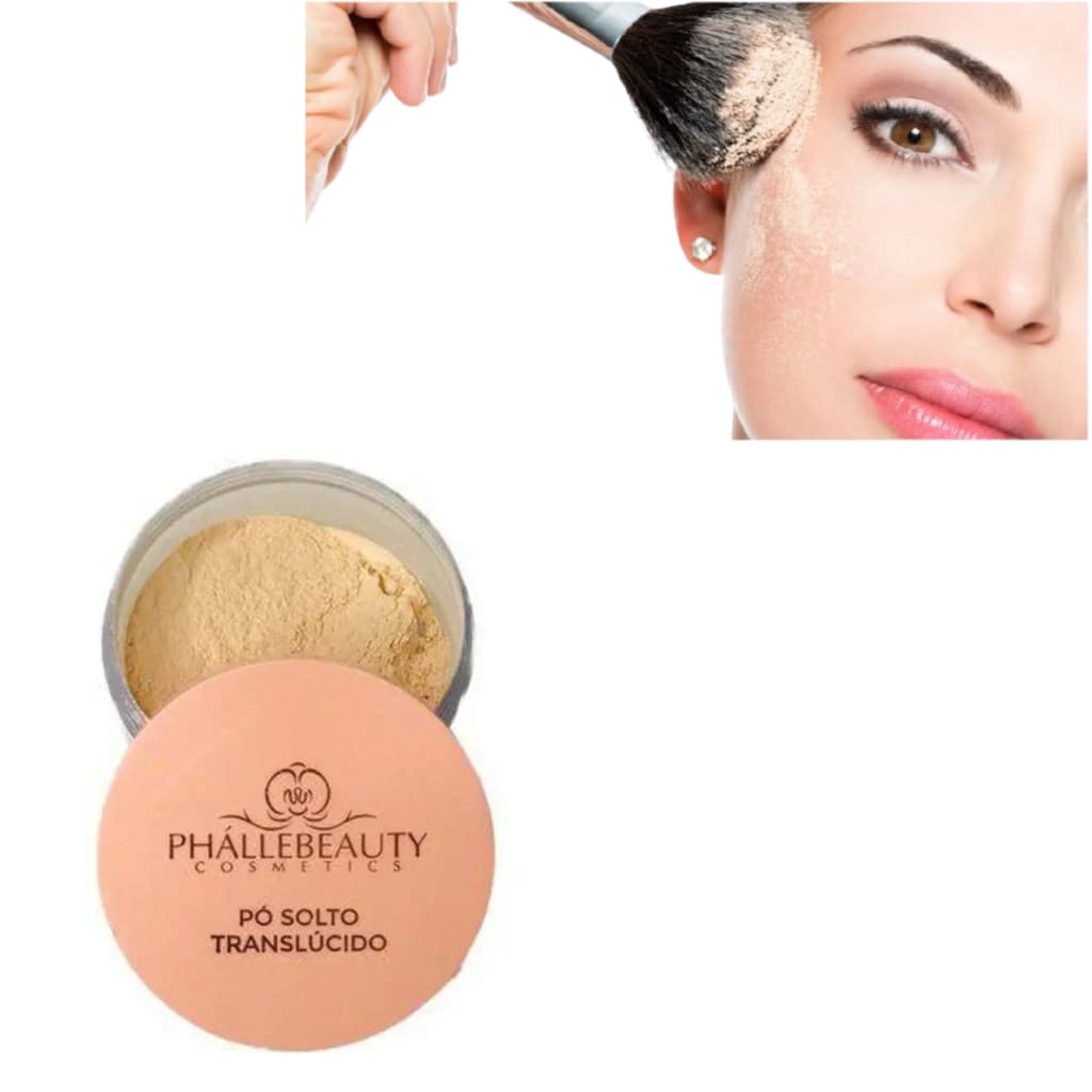 Pó Facial Solto Translúcido PhálleBeauty