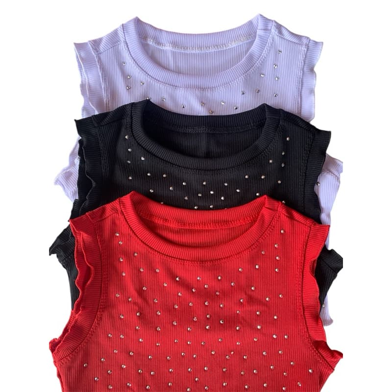 REGATA BLUSA MODA INFANTIL MENINA VERÃO COM STRASS