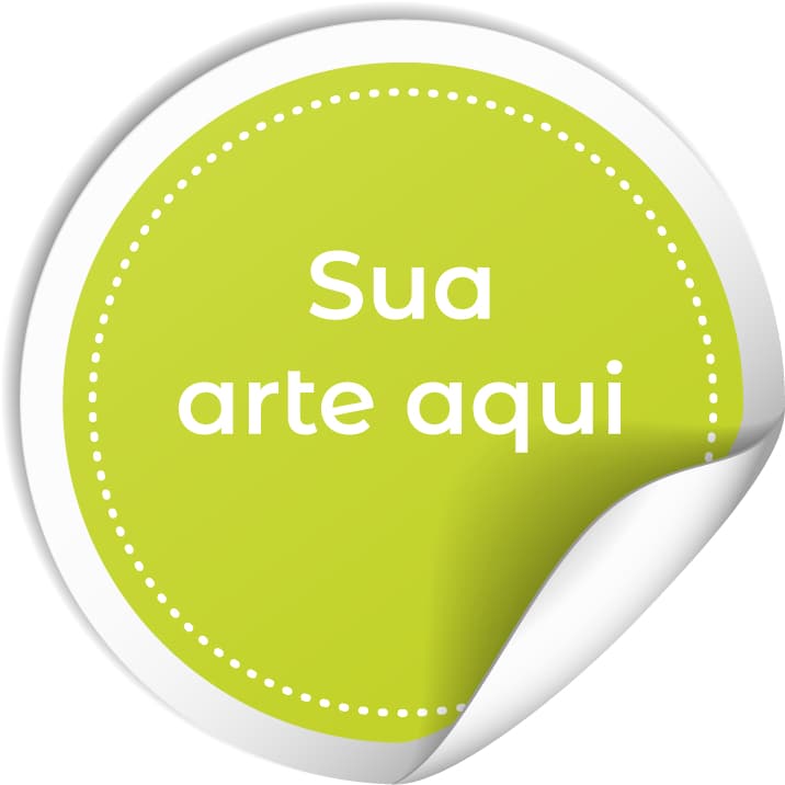 120 Adesivos Personalizados 5x5cm Etiqueta Adesiva Rótulo
