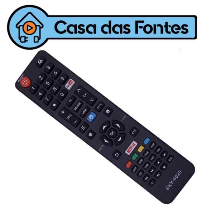 Kit com 10 Controle Remoto Tv Semp Toshiba Netflix Youtube 7255 9029