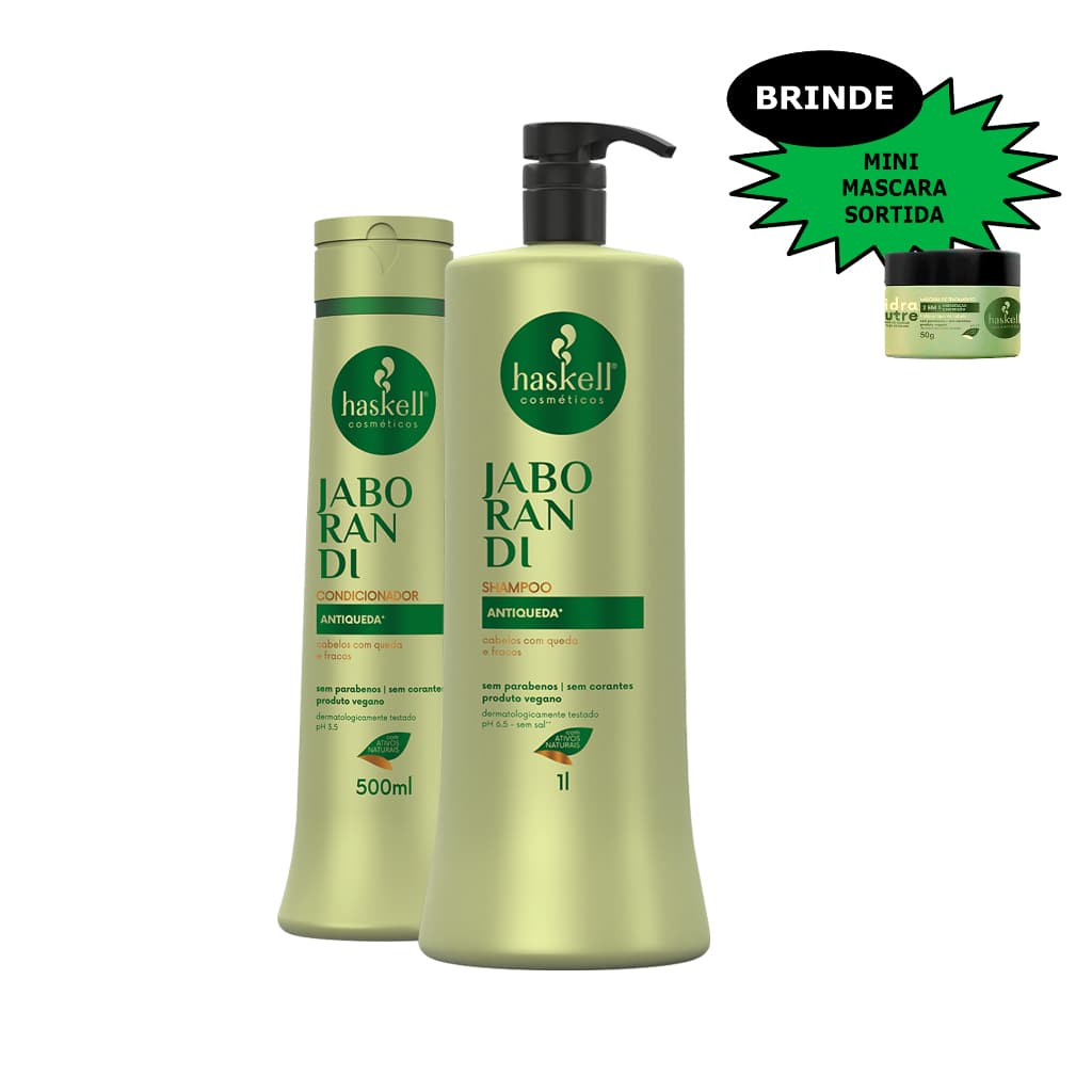 Kit Haskell Jaborandi Shamp Litro + Cond 500ml