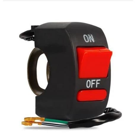 Botão Interruptor de Partida On/off Farol Auxiliar Emergência Milha Moto Novo Liga Envio Rápido
