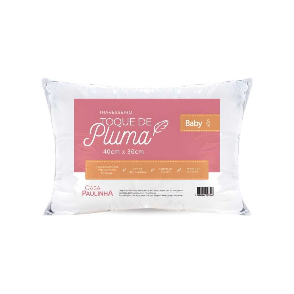 Travesseiro Toque De Pluma Baby 40x30cm