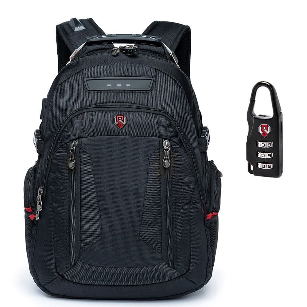 Mochila Executiva Masculina Alça Reforçada Cabo Aço Cadeado