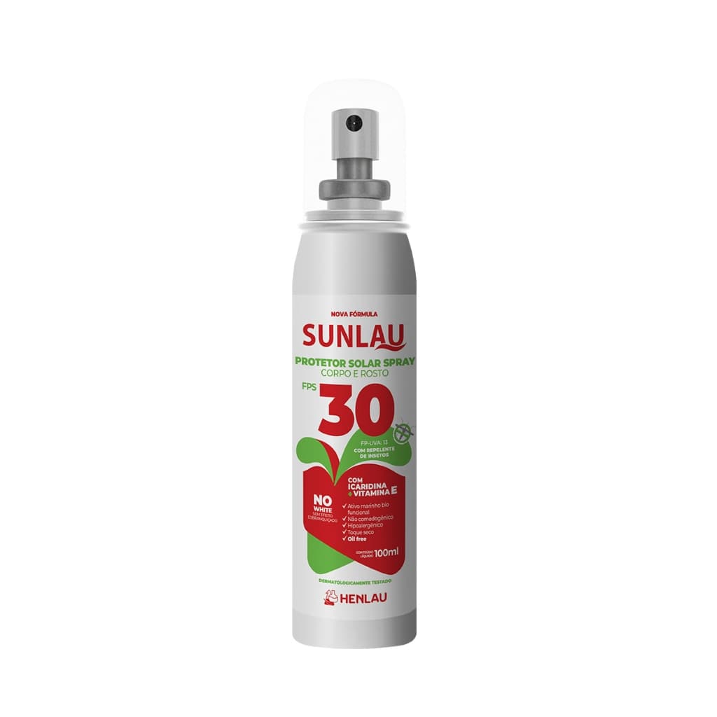 Protetor Solar Spray Repelente Sunlau Fps 30 100ml Icaridina