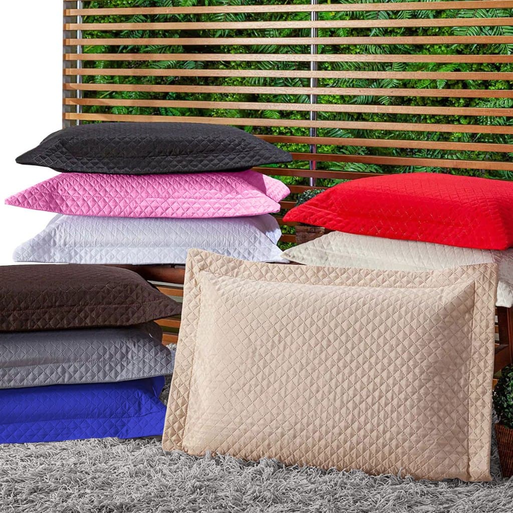 Porta Travesseiro Fronha Matelado Matelasse 70x50cm Envio Imediato