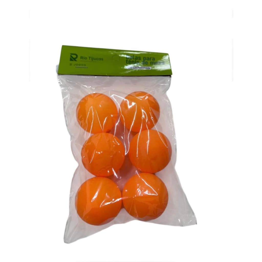 Kit 6 Bolinhas Ping Pong Tenis de Mesa
