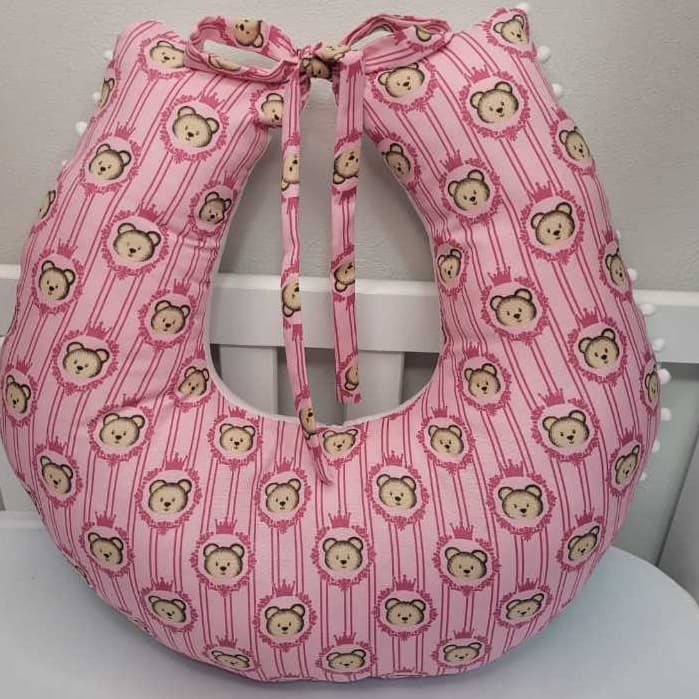 Almofada Com Refil e Zíper para Bebê Meninos e Meninas 100% Algodão Estampas