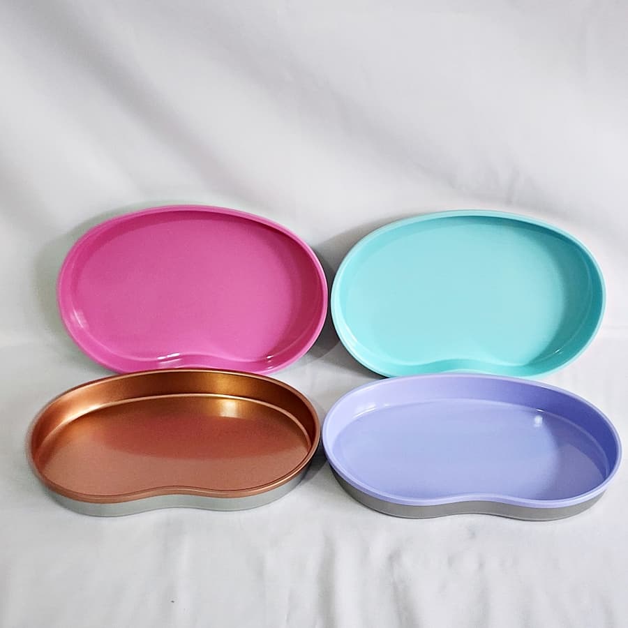 Bandeja Cuba Rim  Estéica Micropigmentação Aço Inox Colorida Redonda