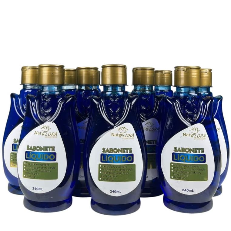 Kit com 12 Unidades de Sabonete Líquido Tira Manchas 240mL Original NatyFlora