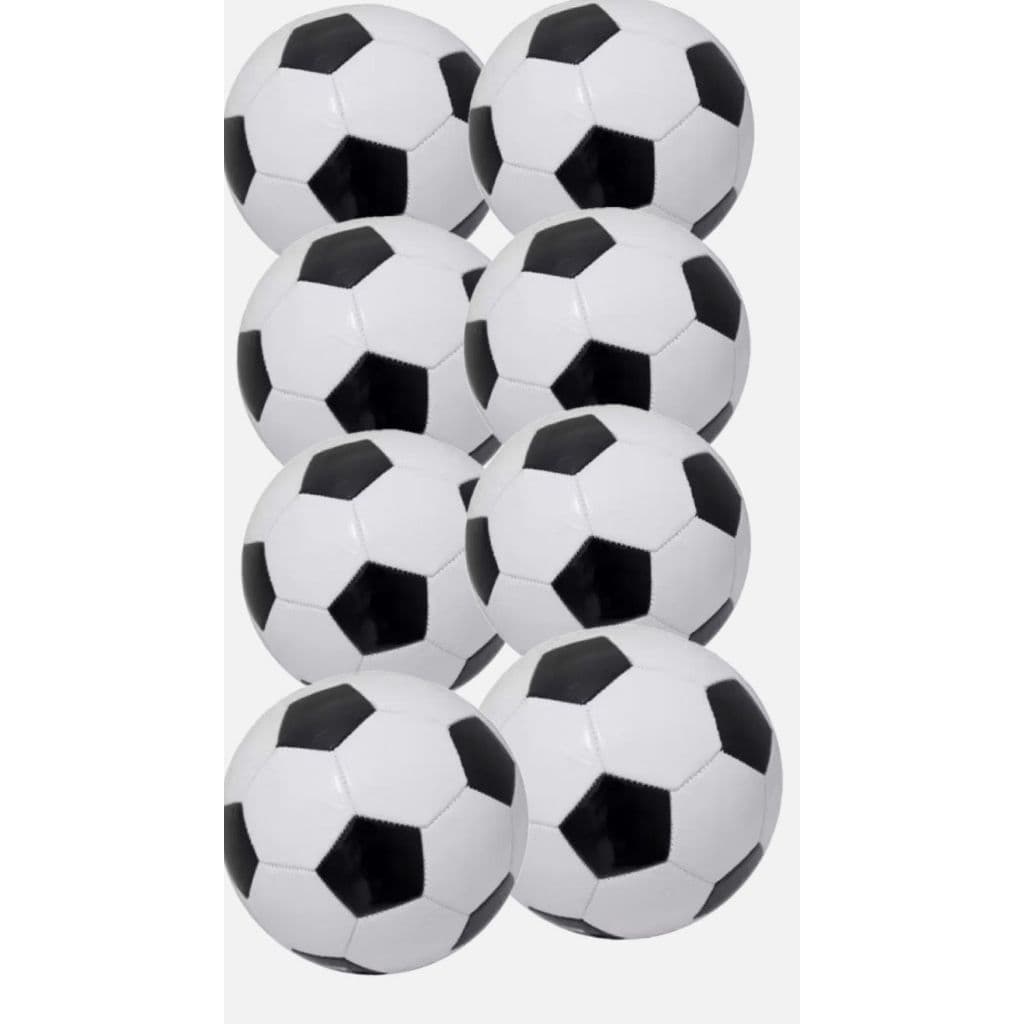 Kit 10 bolas de futebol Tamanho 5 campo Preto e branco