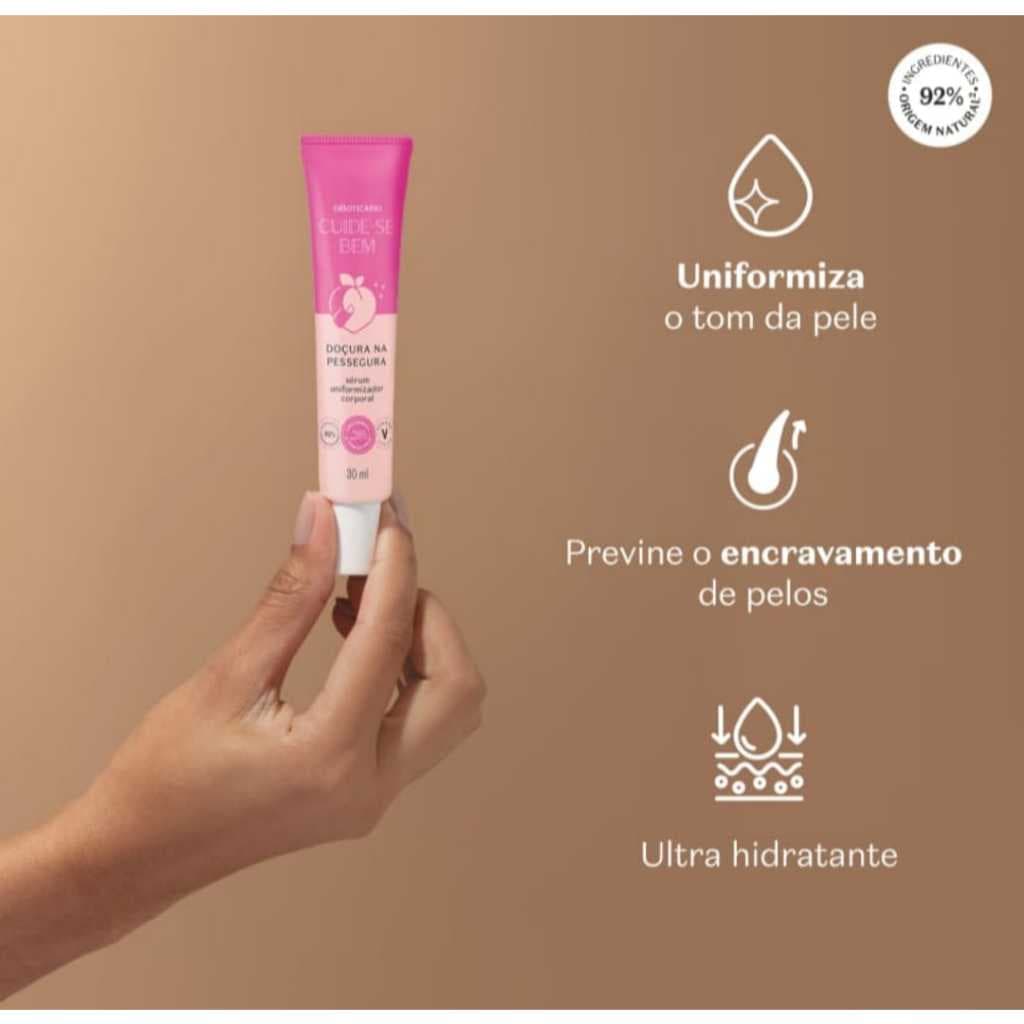 Sérum Uniformizador Corporal Cuide-se Bem Doçura na Pessegura 30ml