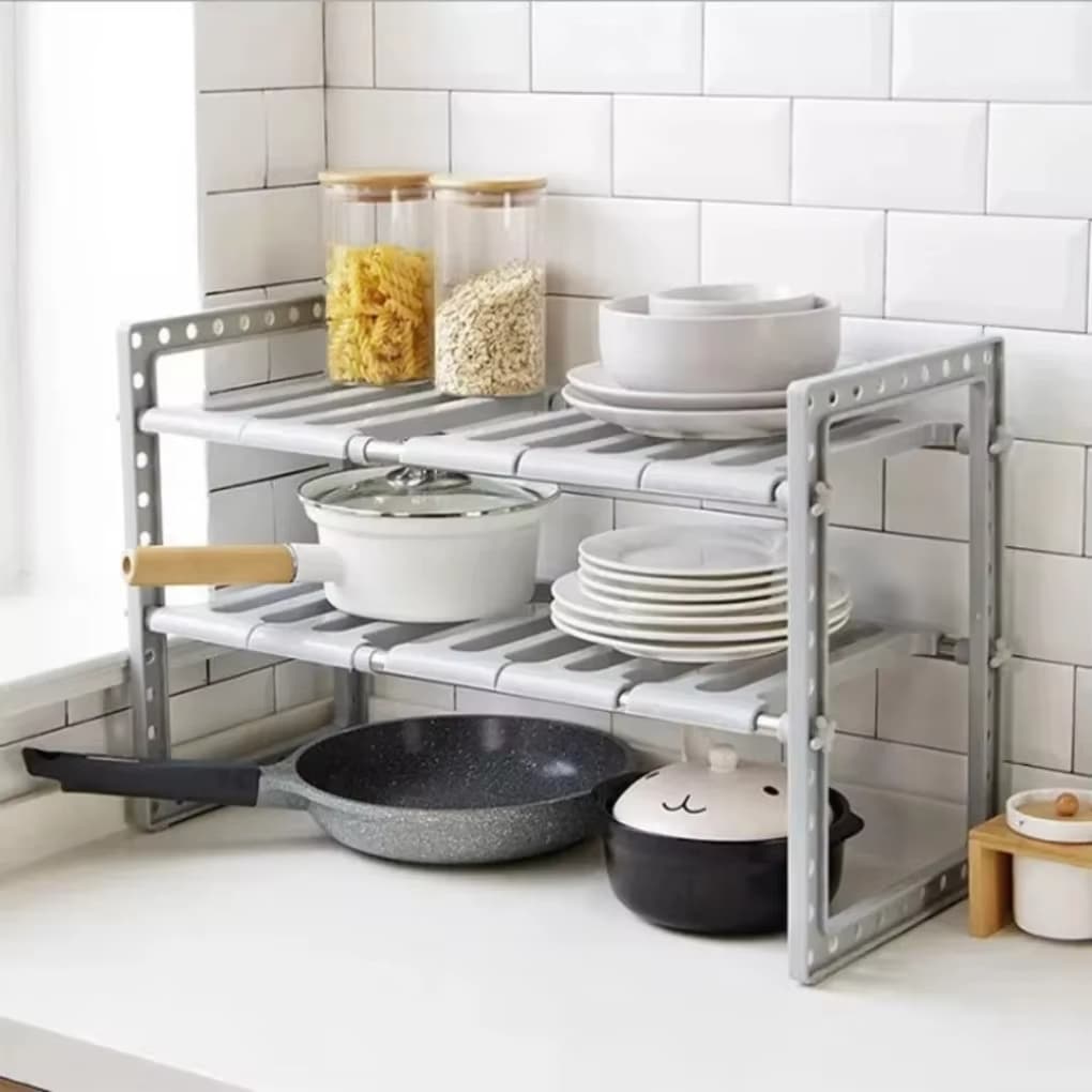 Pia da Cozinha Rack Prateleira de Armazenamento Multi Camada Pia do Banheiro Casa Cozinha Sala
