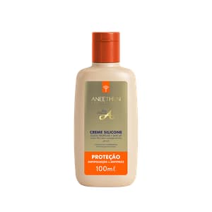 ANEETHUN CREME SILICONE LINHA A PROTEÇÃO 100ml CREME DE BOLSA (REALSA O BRILHO E EVITA O FRIZZ)