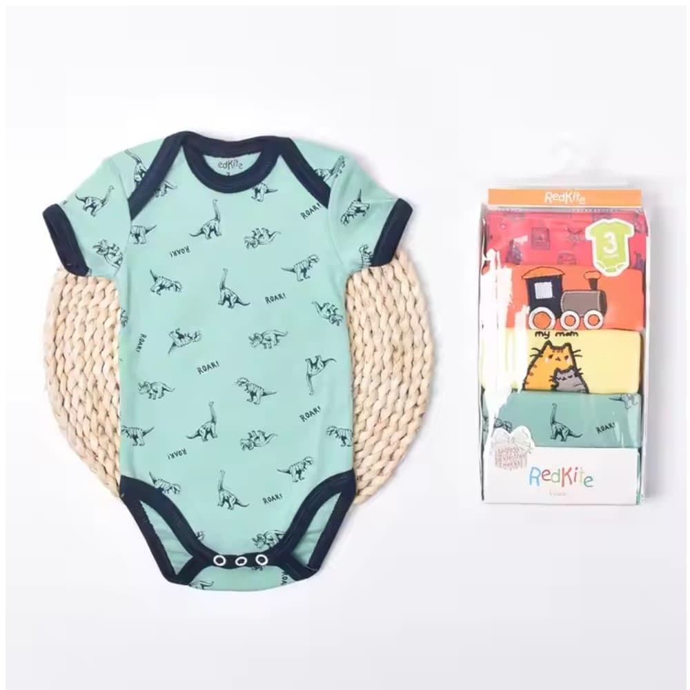 Body manga curta para Bebê 100% algodão kit com 5 peças