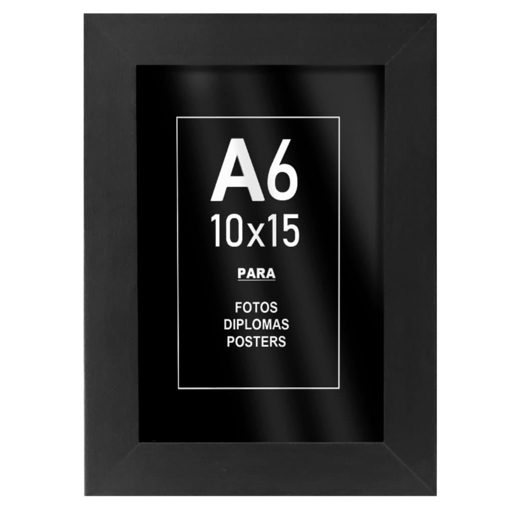 Kit 10 Porta Retratos 10x15 A6 Com Vidro Ou Acetato Casa e Decoração Decoração Molduras para Foto