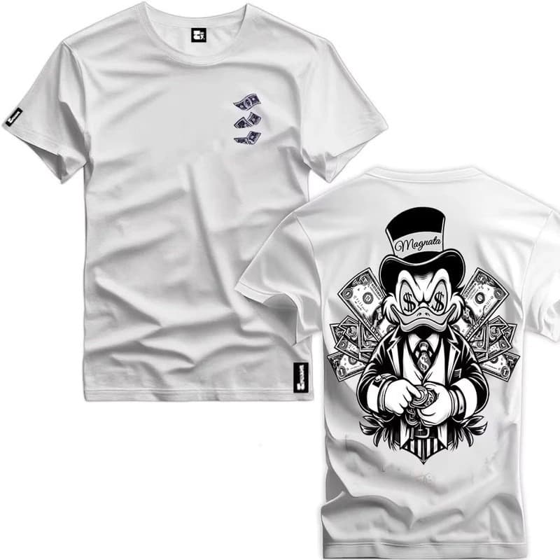 Camiseta Unissex Tio Patinhas Dolla Blusa 100% Algodão Camisa De Envio Imediato