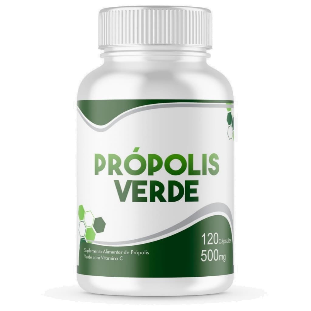 2 Própolis Verde  120 Caps 500mg (Total 240 Caps)