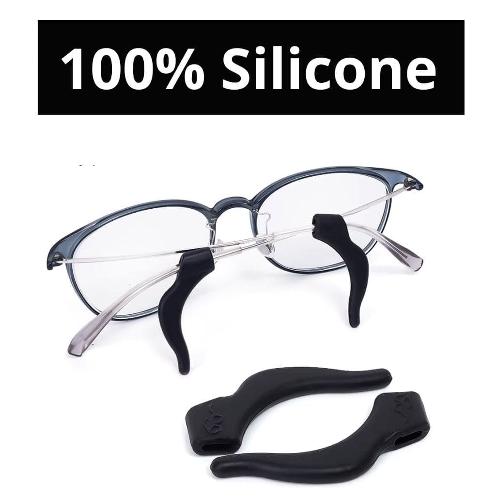 3x Pares Suporte/trava de Silicone Antiderrapante Para Óculos