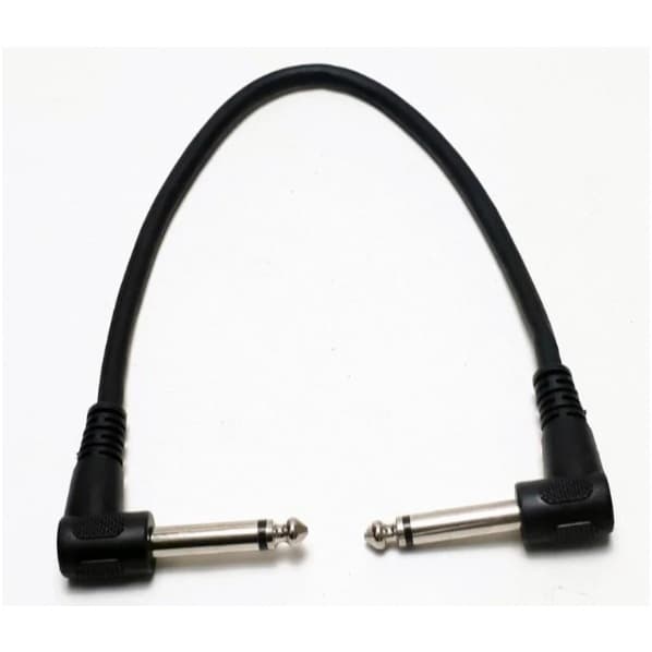 Cabo Patch P10 25cm Para Pedais Guitarra Baixo Pedalboard - P10 em L 90 graus