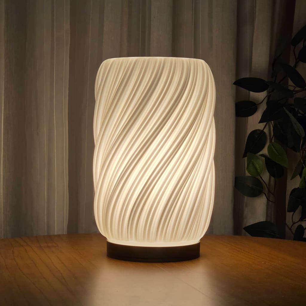 Luminária Ondula LED escritório e mesa de cabeceira abajur