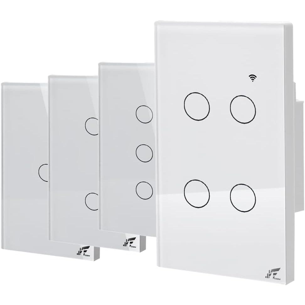 Interruptor Inteligente Wifi 1, 2, 3 ou 4 botões RF 433mHz  compativel  Alexa Google tuya smart life