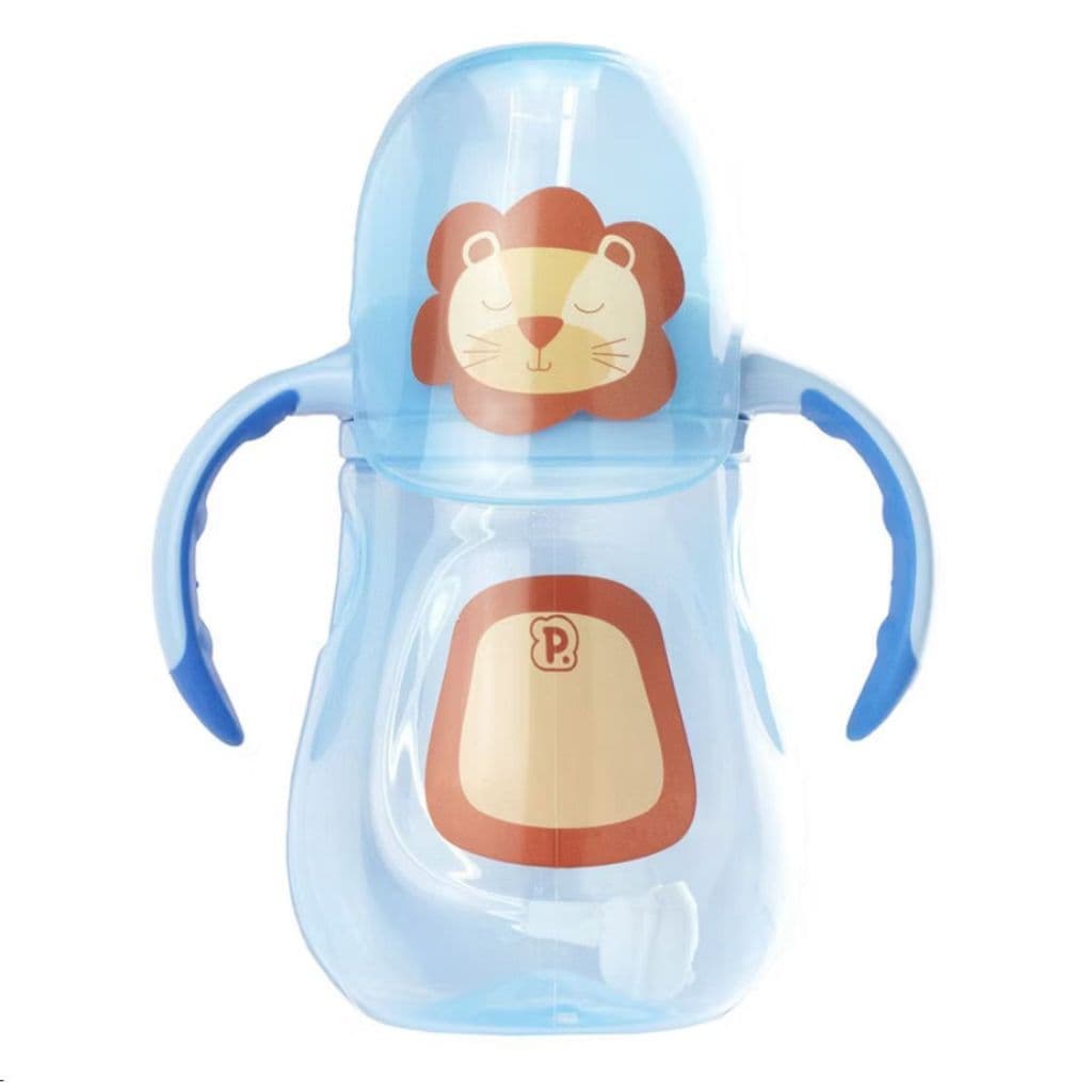 COPO DE TREINAMENTO BICHINHO C/ALCA E TAMPA MAMADEIRA 280ML PIMPOLHO BEBE/CRIANÇA