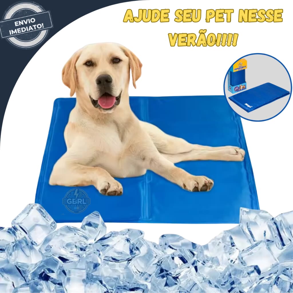 Tapete Colchonete Gel Refrescante Gelado Pet Cachorro Gato