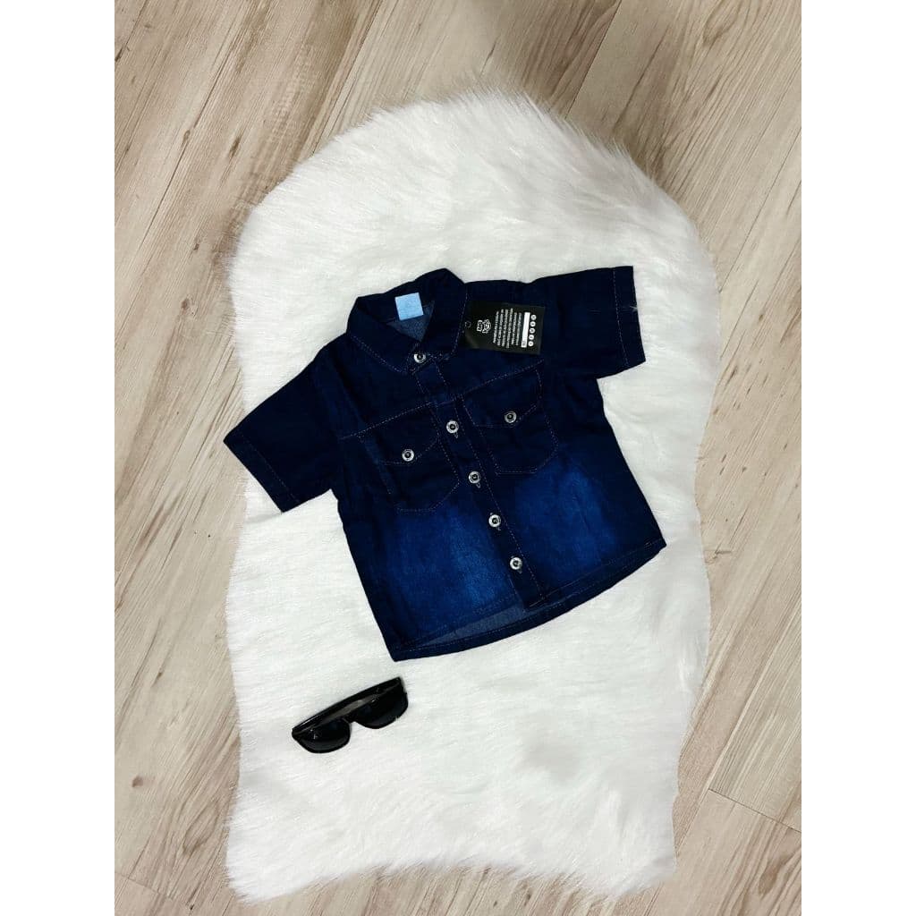 Camisa Jeans Molinho Infantil 01 ao 06 Anos Menino