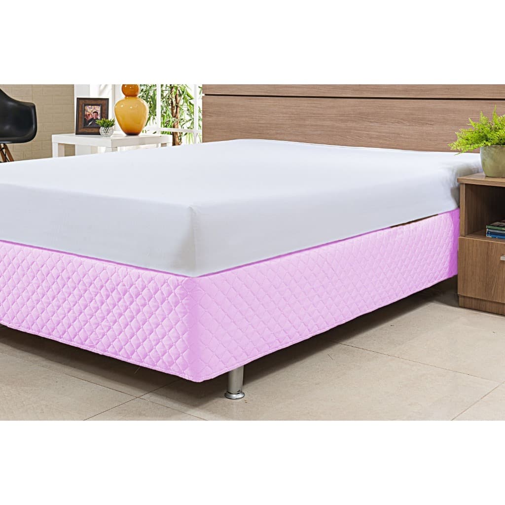 Saia box matelada com elástico solteiro ultrassonica