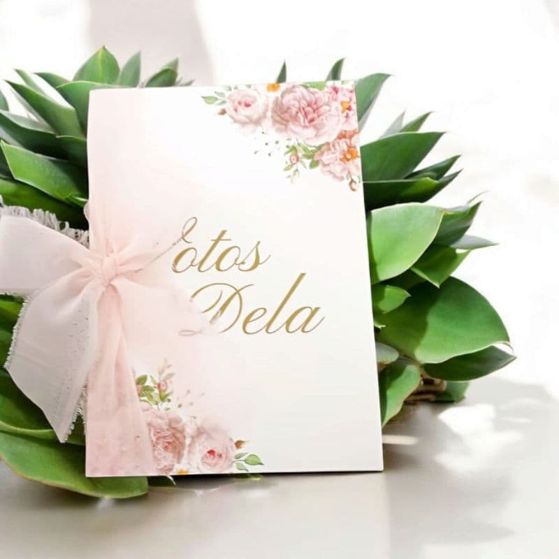 Livro de Votos dos noivos para casamentos rosa - noivados e bodas