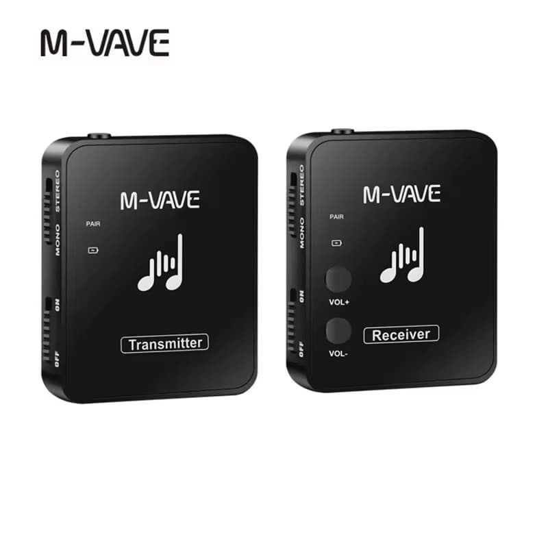 Sistema de áudio sem fio M-VAVE WP-10 Monitor de fone de ouvido Transmissão sem perdas Gravador estéreo mono Receptor