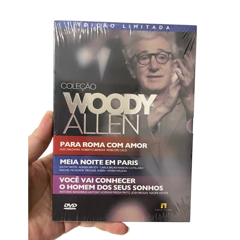 Box Lacrado 3 DVD Woody Allen - Para Roma Com Amor - Meia Noite em Paris - Você Vai Conhecer O Homem Dos Seus Sonhos