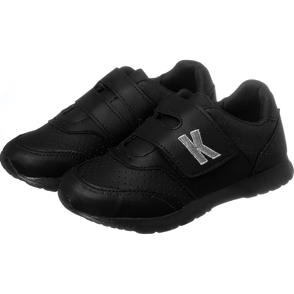 Tênis Infantil Menino Bordado Preto Escolar Kidstep