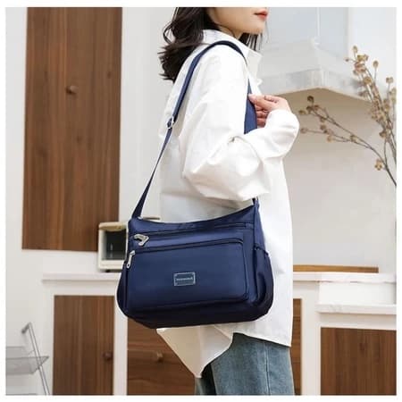 Bolsa De Transversal Feminina De Nylon Impermeável