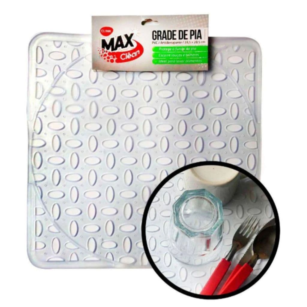 Grade Silicone Protetor para Pia Escorredor Panelas Copos Talheres