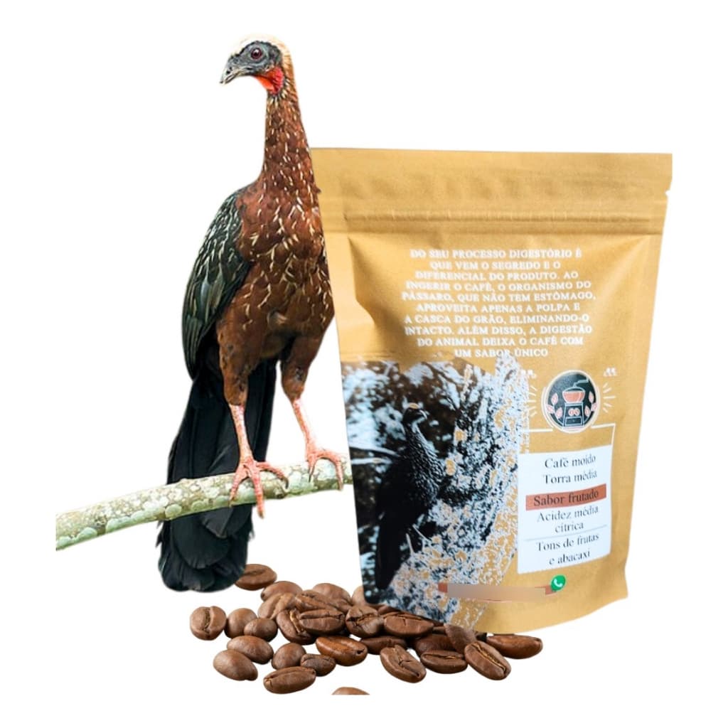 Café Jacu Orgânico Grãos Torrado Moido 150g Sustentável