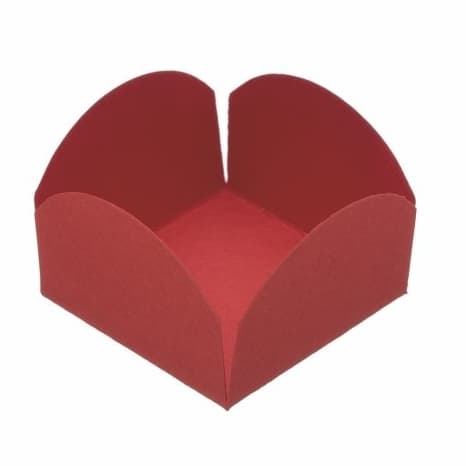50 Unidades Forminha Pétala 4 Folhas 3,0X3,0cm Vermelho