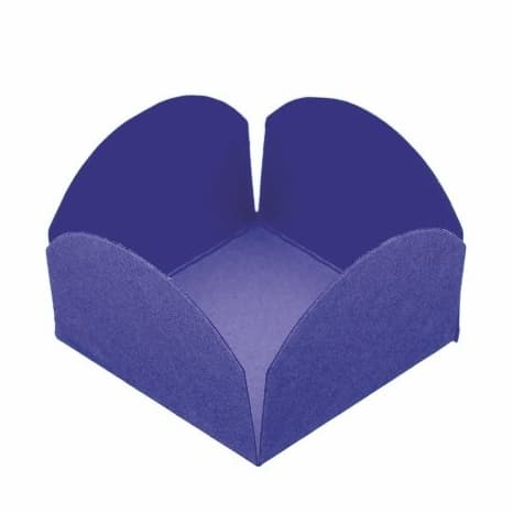 50 Unidades Forminha Pétala 4 Folhas 3,0X3,0cm Azul Escuro