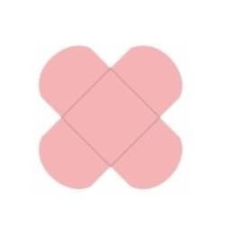 50 Unidades Forminha Pétala 4 Folhas 3,4X3,4cm Rosa Claro