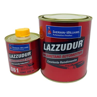 Tinta PU Preto Cadillac 675 ml com Catalizador 225 ml Lazzudur