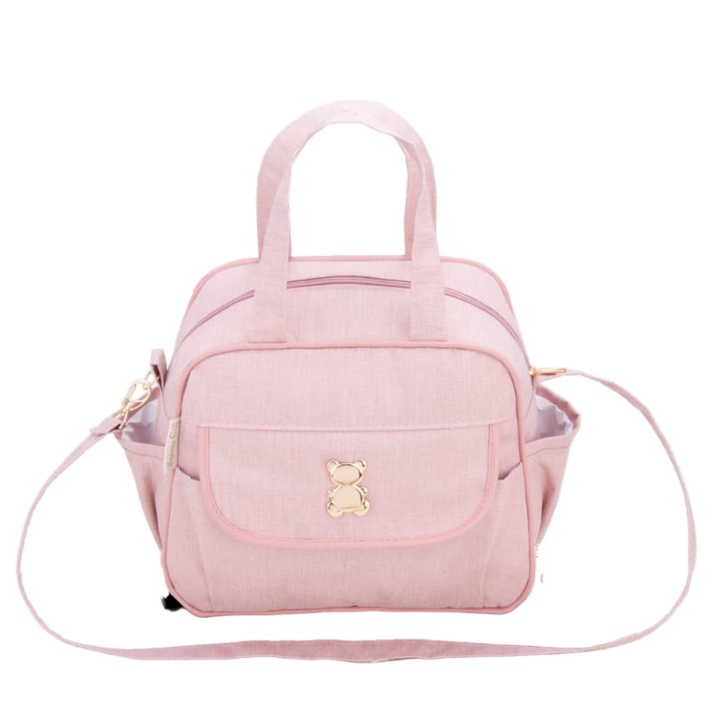 BOLSA MATERNIDADE BEBE M MENINO MENINA MESCLA LINHO IMPERMEÁVEL