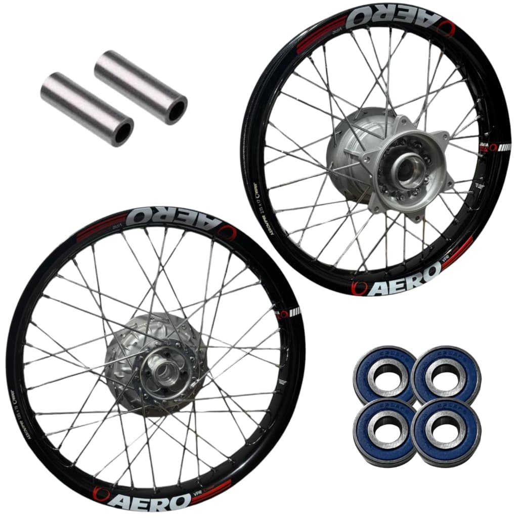 Par Roda Bros 125/150/160 Aro Aero Viper Aluminio Rol+esp