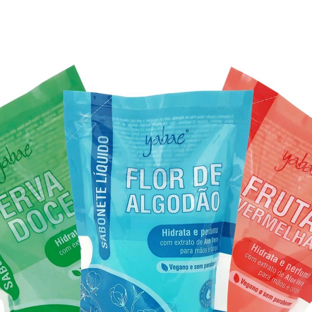 Sabonete Líquido Refil Yabae 400ml - 3 Opções de Fragrância
