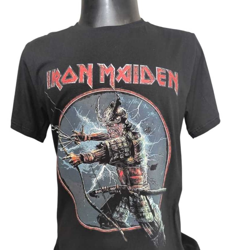 camiseta unissex Iron maiden 100% algodao