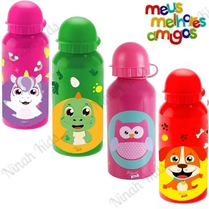SQUEEZE INFANTIL GARRAFINHAS ESCOLAR LANCHEIRA LANCHE PASSEIO