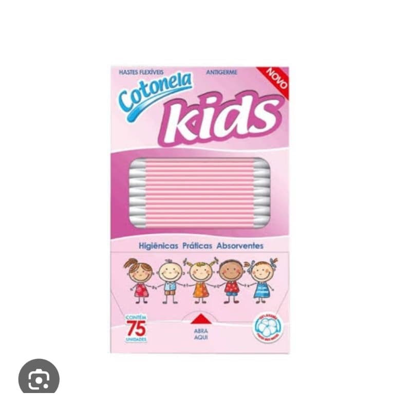 kit Hastes Cotonete kids 12x75unidades